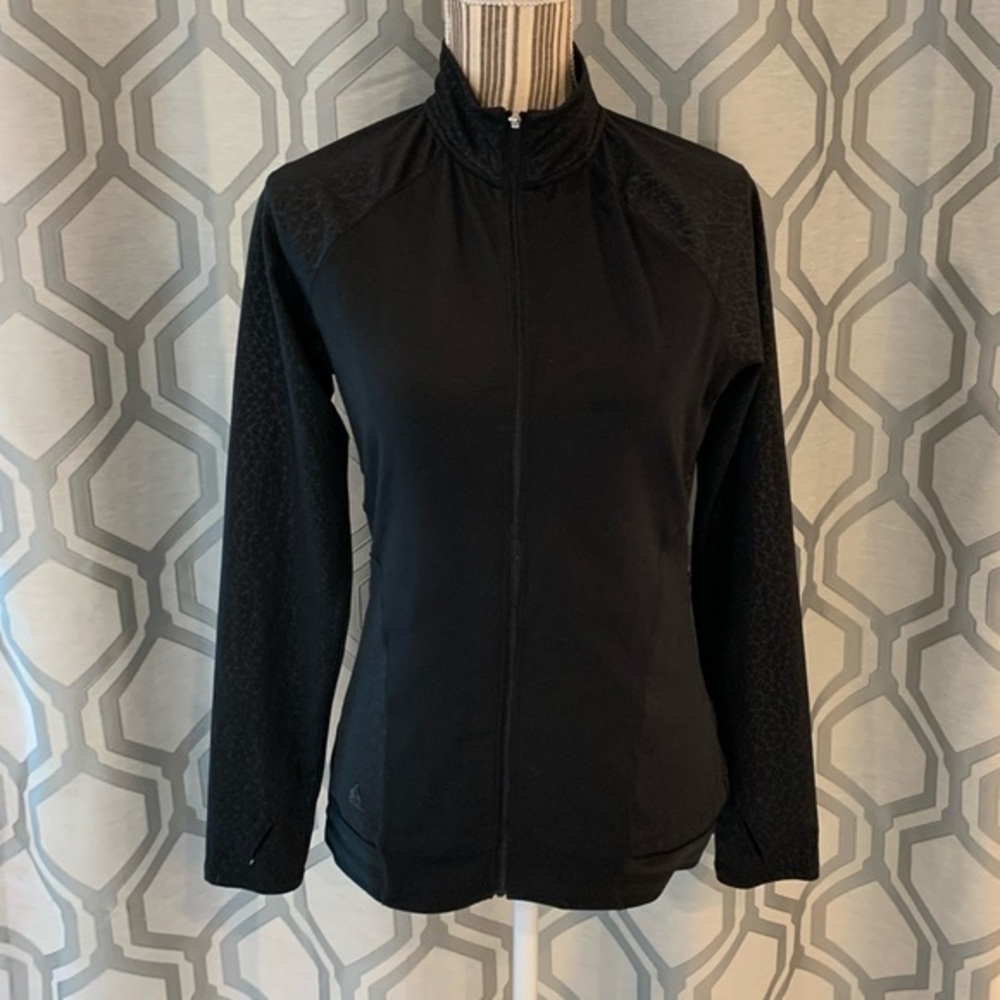 Adidas Long Sleeve Zip-Up Top